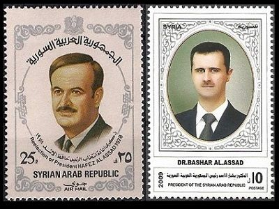 Почтовые марки: Хафез Асад, Башар Асад Почтовые марки: Хафез Асад, Башар Асад