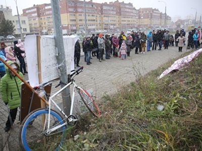 Митинг в микрорайне Краснолесье. Фото: Сергей Попов. Каспаров.Ru