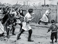 Русский бунт. Последние минуты жандарма. Иллюстрация: dmitrschool04.ru