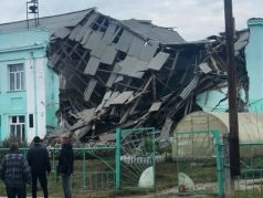 Обрушение школы. Фото: МЧС